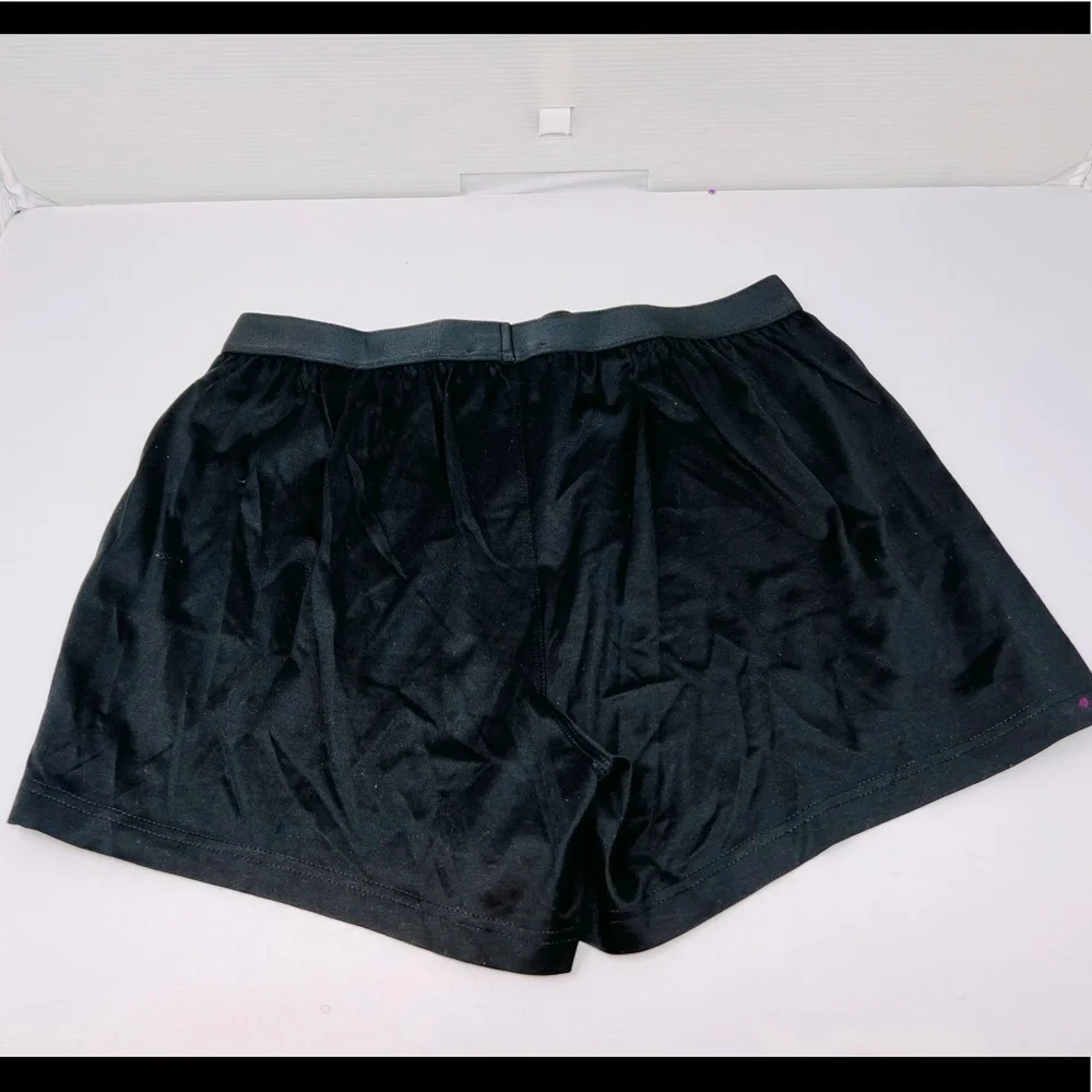 BALMAIN**Men’s Silk/Cotton Black Boxer Shorts**Med. $325